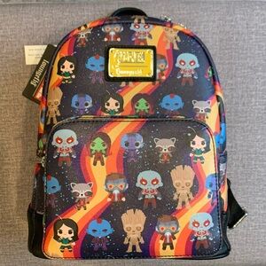 Loungefly Marvel Guardians of the Galaxy Faux Leather Adult Mini Backpack NWT